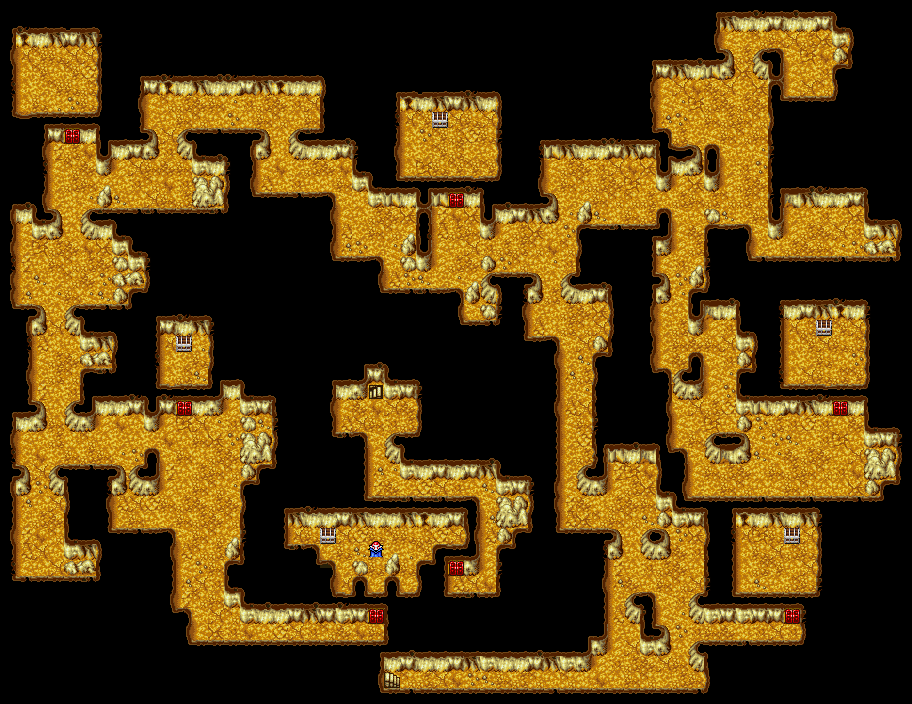 Ff1 Earth Cave Map Benita Rosaline