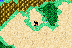 The location of the Oasis Caravan, the hidden location where the Faerie in a Bottle can be purchased.