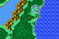 The town of Onrac from Final Fantasy I