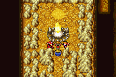The Light Warriors celebrate after successfully vanquishing Lick, Fiend of Earth