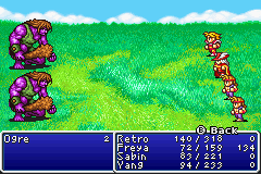 A battle against two ogres | Final Fantasy I
