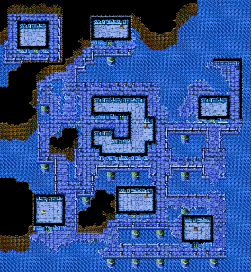 Ff1 Sunken Shrine Map.